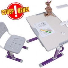 Парта трансформер со стулом. Растишка. + Лампа.