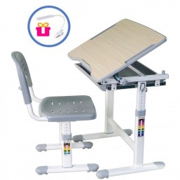 Парта для школьника с лампой, стул. Регулировки все. Доставка 0