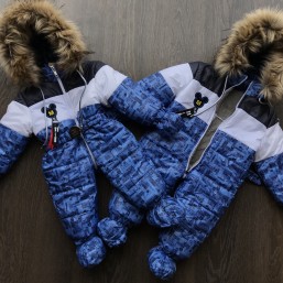 Стильный комбинезон. Полностью на овчинке! Очень крутой!!! 