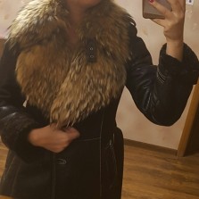 Дубленка в идеальном состоянии！42-44р.