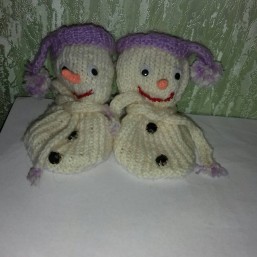 Пинетки вязаные 