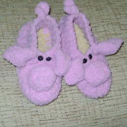 пинетки-тапочки вязанные