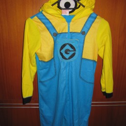 человечек  комбинезон миньон 128-135 см тонкий флис 