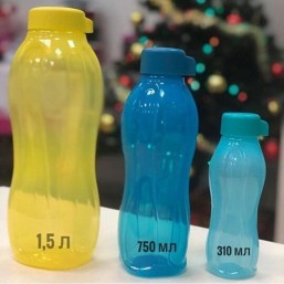 Эко-бутылка 310 мл ярко розовая и голубая Tupperware