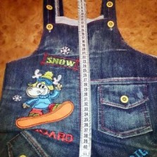 Джинсовый комбинезон