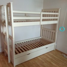 Двухъярусная кровать из натурального дерева - Магелан900