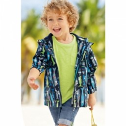 Яркая ветровка курточка Next Некст с рыбками 5-6 лет 110-116см