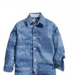 Рубашка H&M 110 рост, сост идеал.