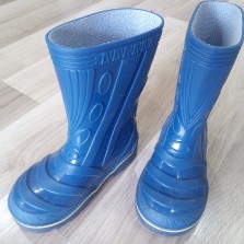 Резиновые сапоги с утеплителем на мальчика