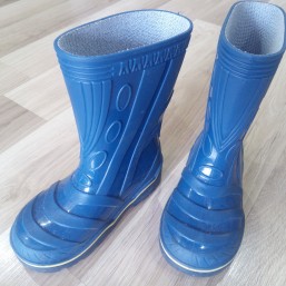 Резиновые сапоги с утеплителем на мальчика