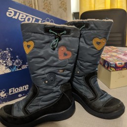 Зимние сапоги для девочки капика флуаре( kapika floare) по стельке 23 см