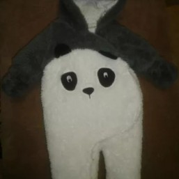 Детский теплый человечек в виде мишки панды