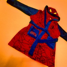 Махровый красивый халат с капюшоном на 4-5 лет, 110 см