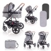 Коляска-трансформер 2в1 + автокресло Lora Set Grey Lighthouse (10021282057)