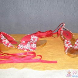 Деревянные сандали шлёпки босоножки