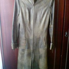 Кардиган кожанный