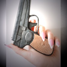 Мыльный набор "Именной пистолет, граната и погон" 