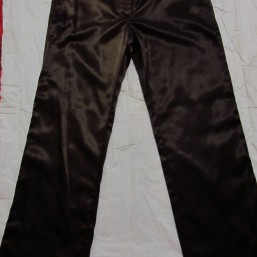 Брюки цвет мокко, атласные