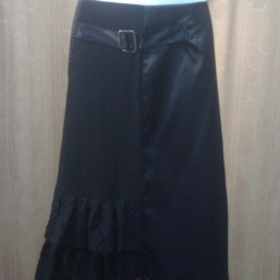 Атласная, нарядная юбочка, размер 42-44