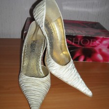 Нарядные вечерние/свадебные фирменные туфли "Lewski collection", пр-во Польша