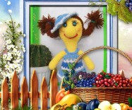 Вязаная игрушка ручной работы 