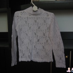 гольфик белый гипюровий