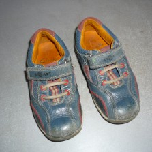 туфли Clarks 15-16.5см мальчику,  кожа, светятся