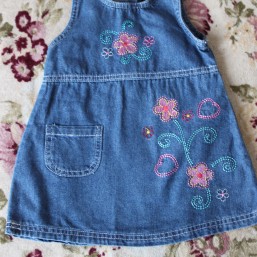 джинсовый сарафанчик 2-3 года (рост 92-98 см)
