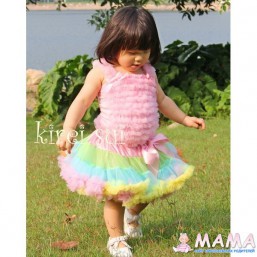 Радужная юбочка 3-4года
