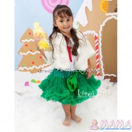 Юбка зеленая 5-7лет