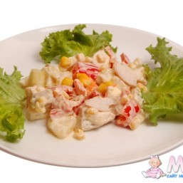 Салат с куриным филе